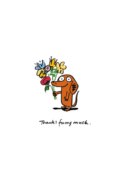 Thanks Furry Much Card