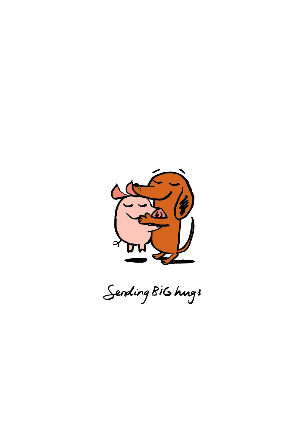 Sending Big Hugs Card