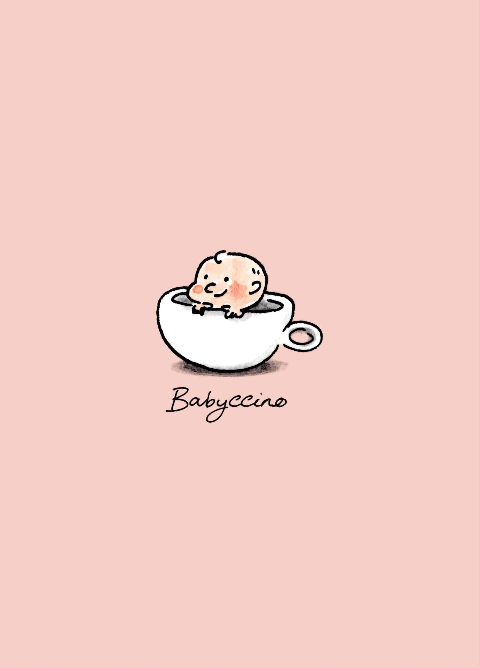 Babyccino Baby Girl Card