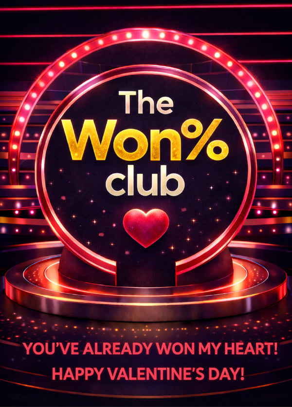 The Won% Club One Percent Club Valentines Day Card