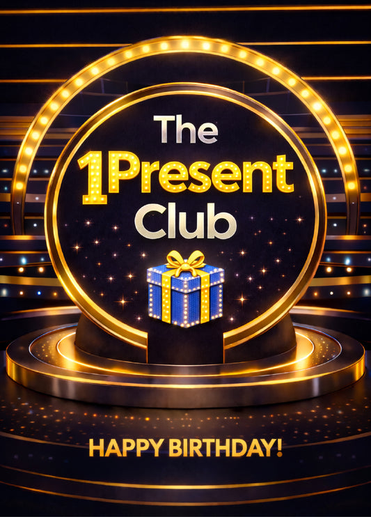 The 1Present Club Birthday Card