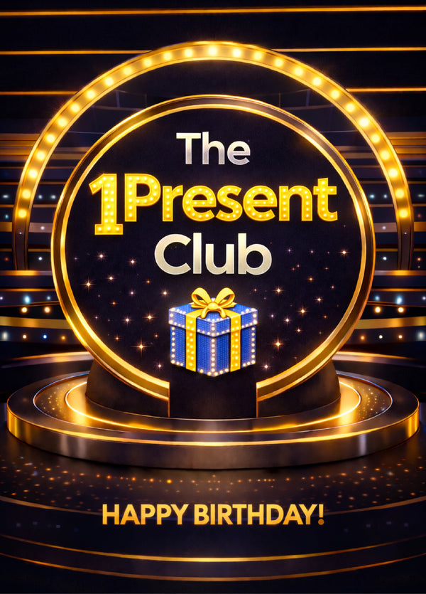The 1Present Club Birthday Card