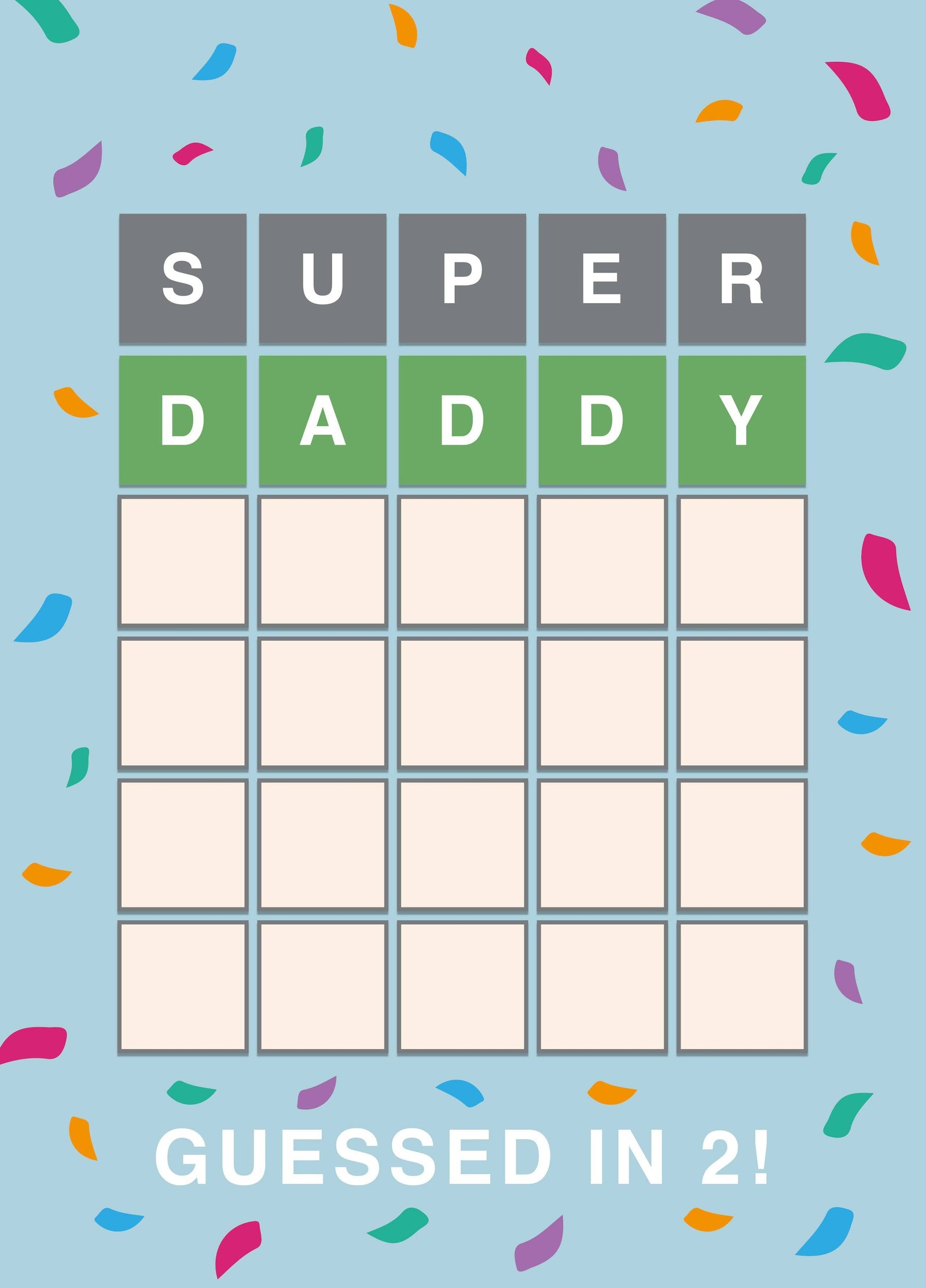 Dad Wordle Father's Day Card