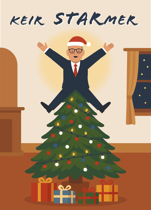 Keir STARmer Christmas Card Political Card Prime Minister