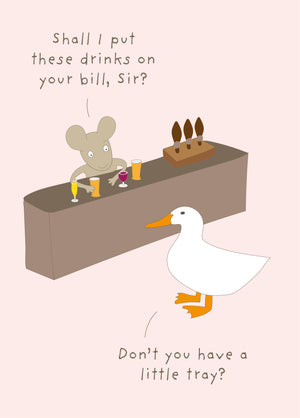 Drinks On Bill Card