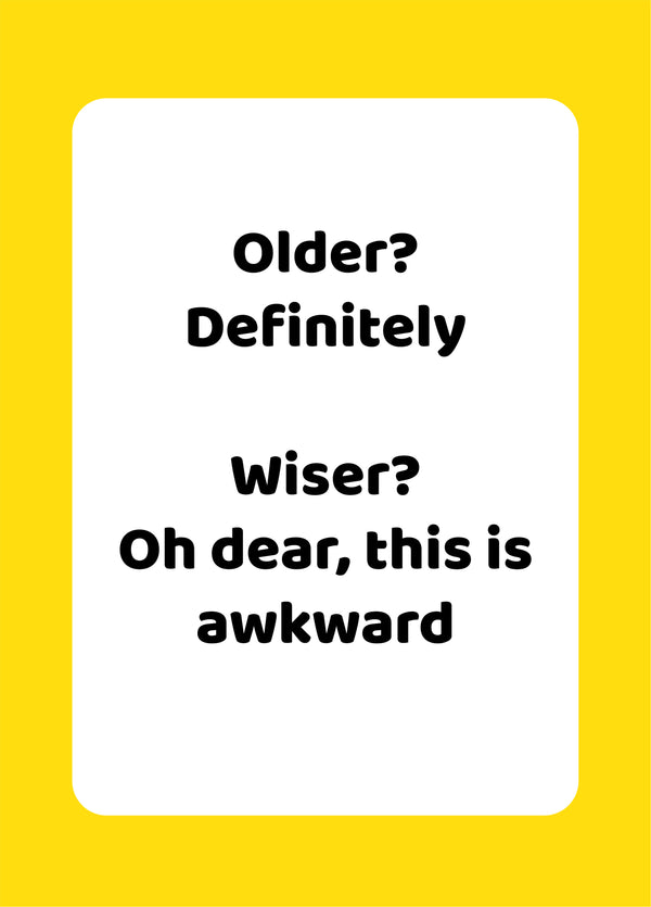 Older Wiser Card