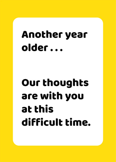 Difficult Time Card