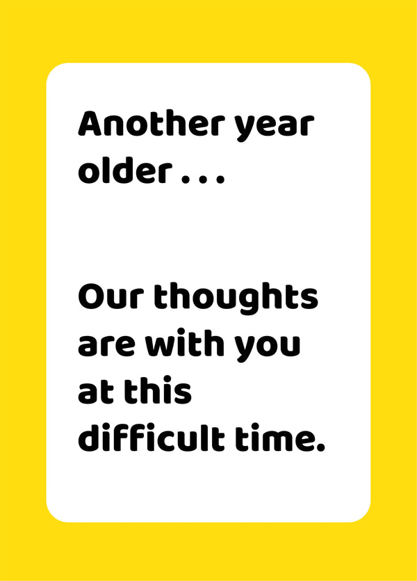 Difficult Time Card