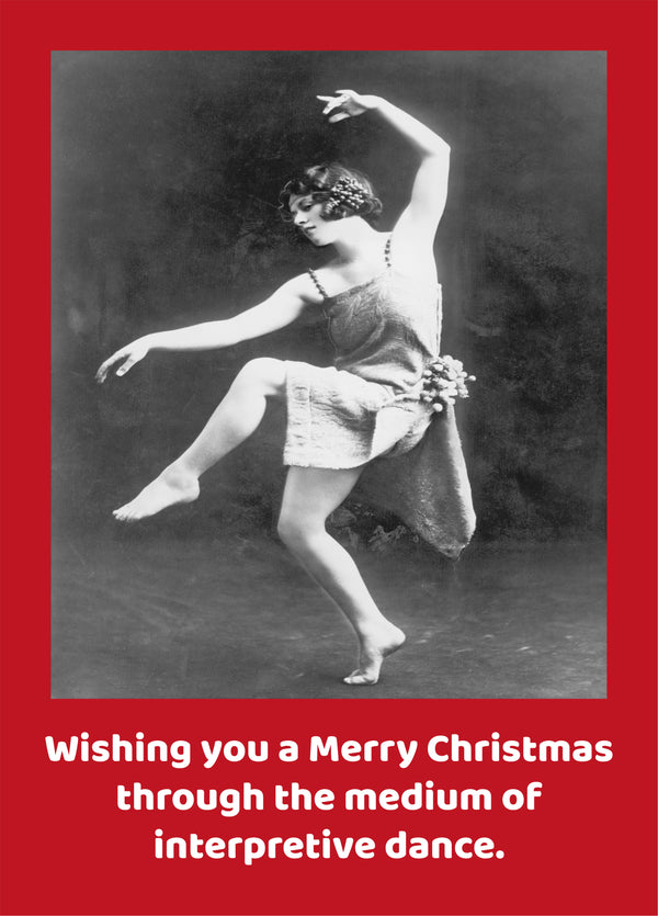 Christmas Interpretive Dance Card