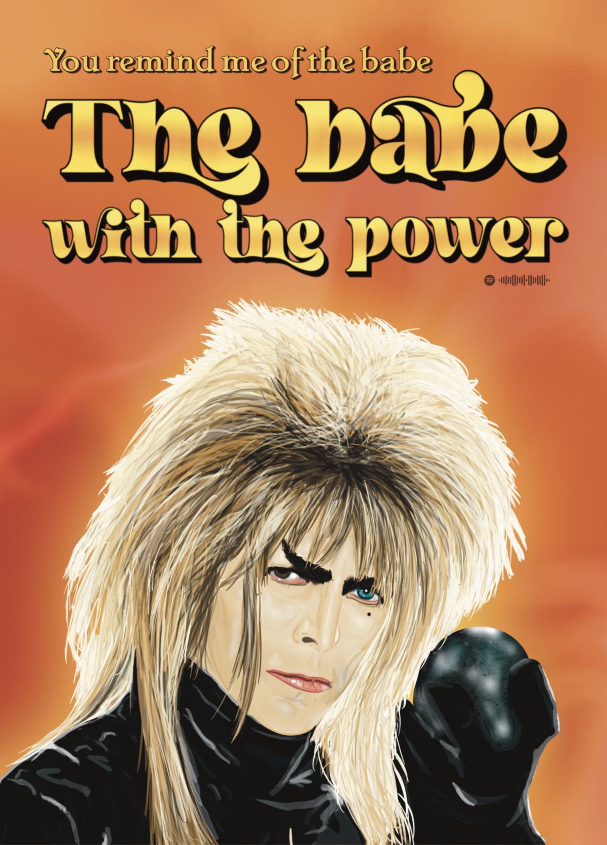 David Bowie Labyrinth Birthday Card – The Babe With The Power