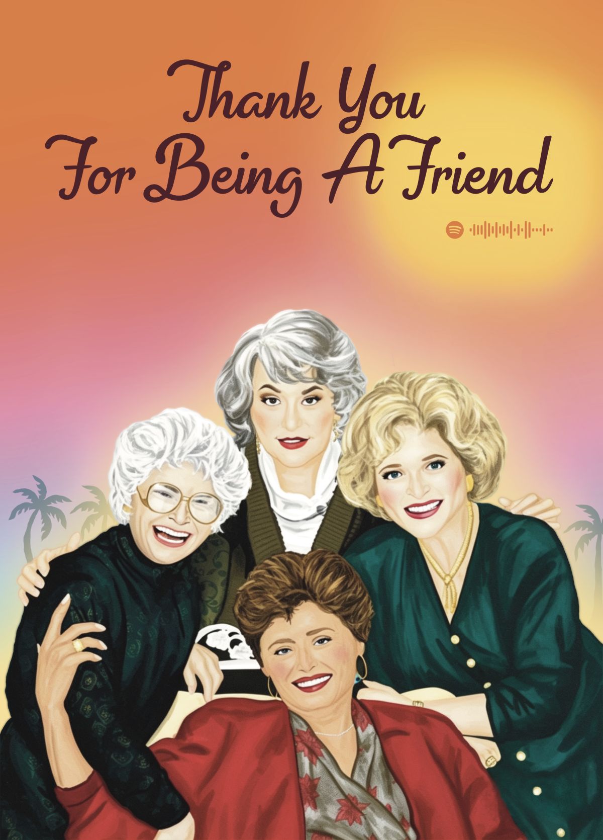 Golden Girls Thank You Card