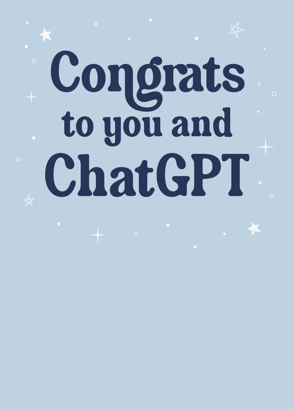 Funny ChatGPT Congratulations Card