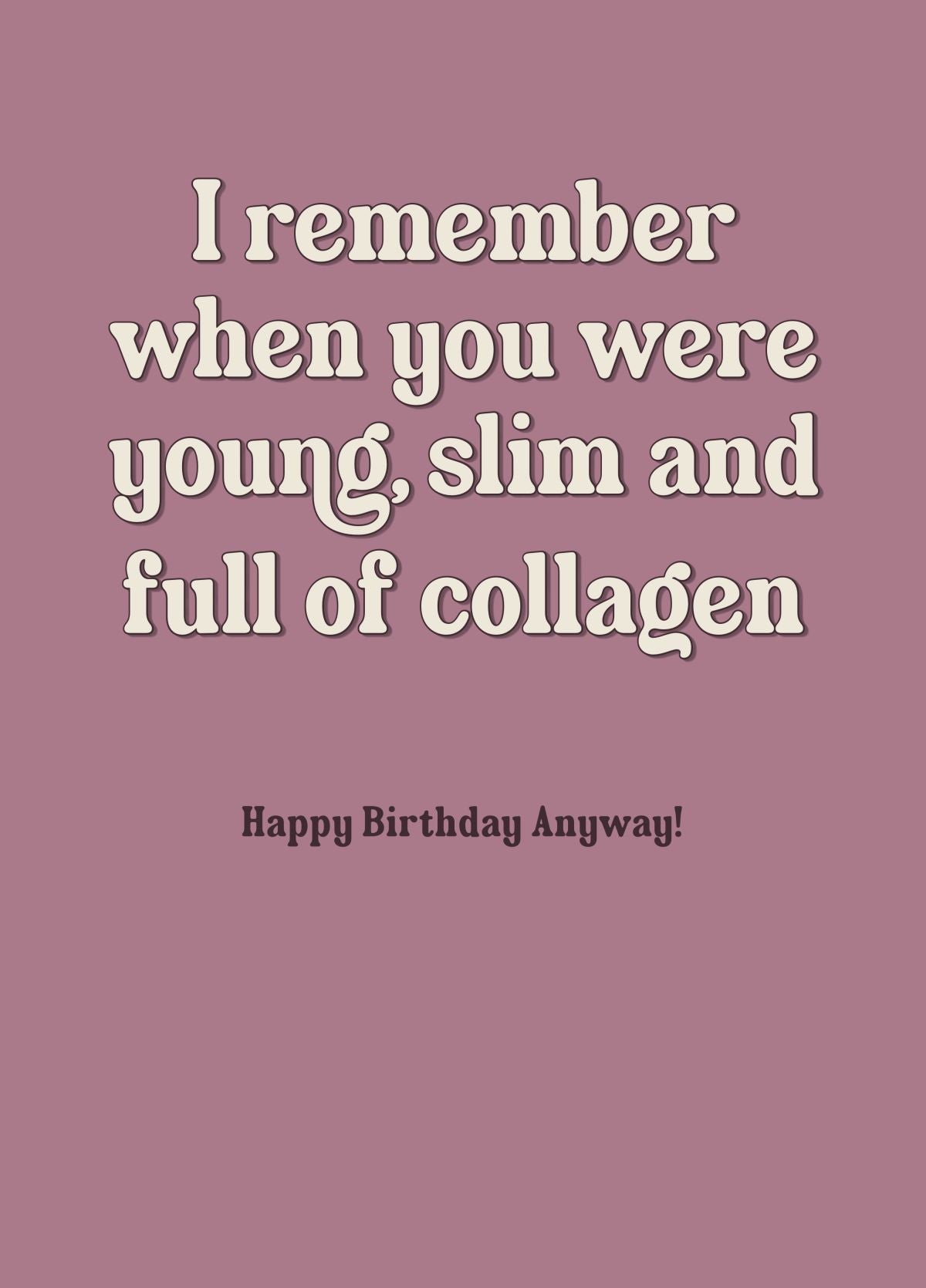 Funny Midlife Birthday Card