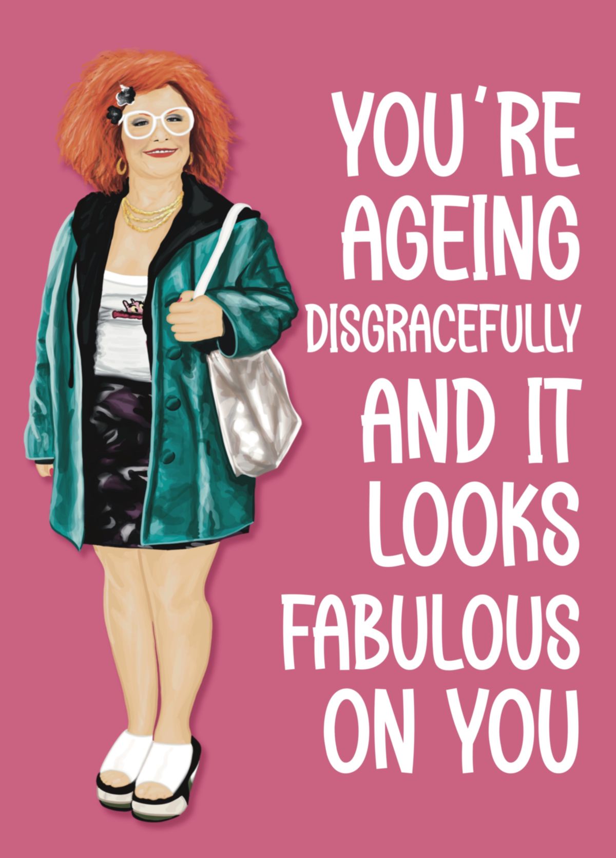 Linda La Hughes - Gimme Gimme Gimme Birthday Card