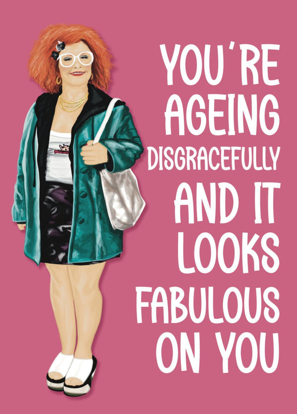 Linda La Hughes - Gimme Gimme Gimme Birthday Card