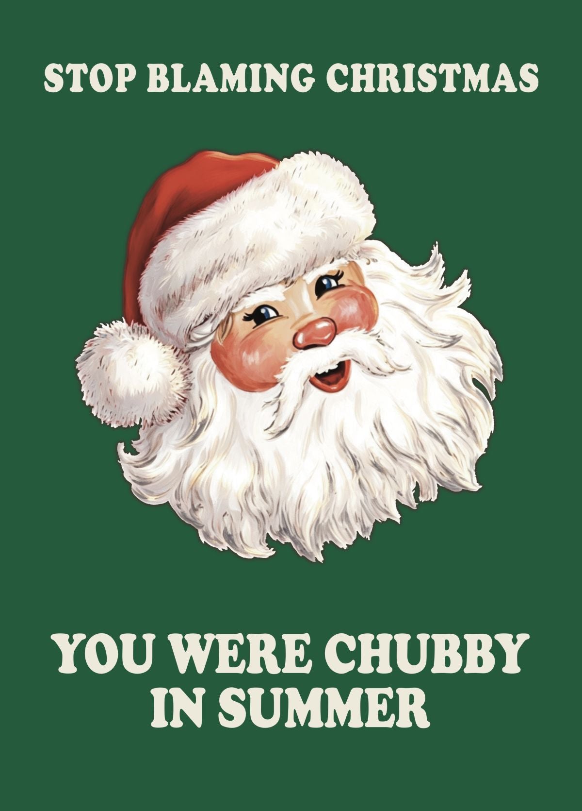 Funny Christmas Card – You Were Chubby In Summer