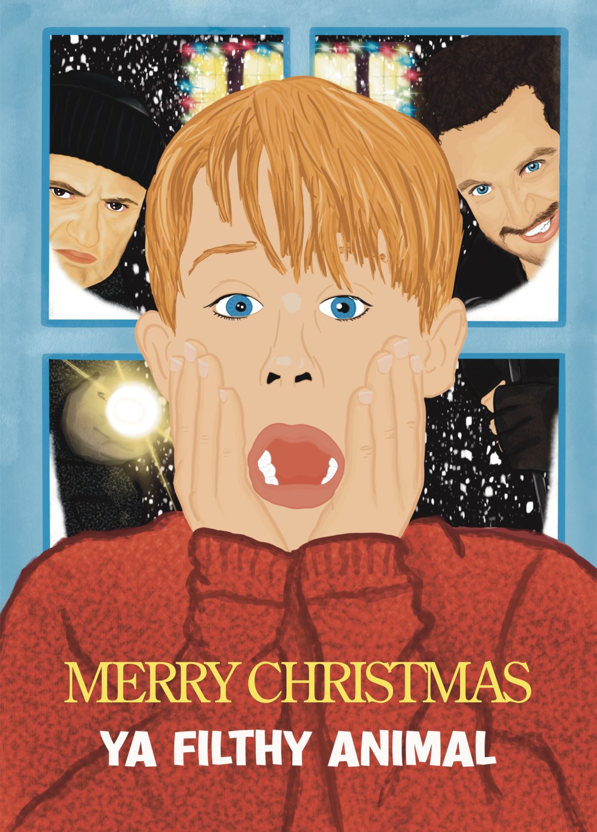 Home Alone Merry Christmas Ya Filthy Animal Card