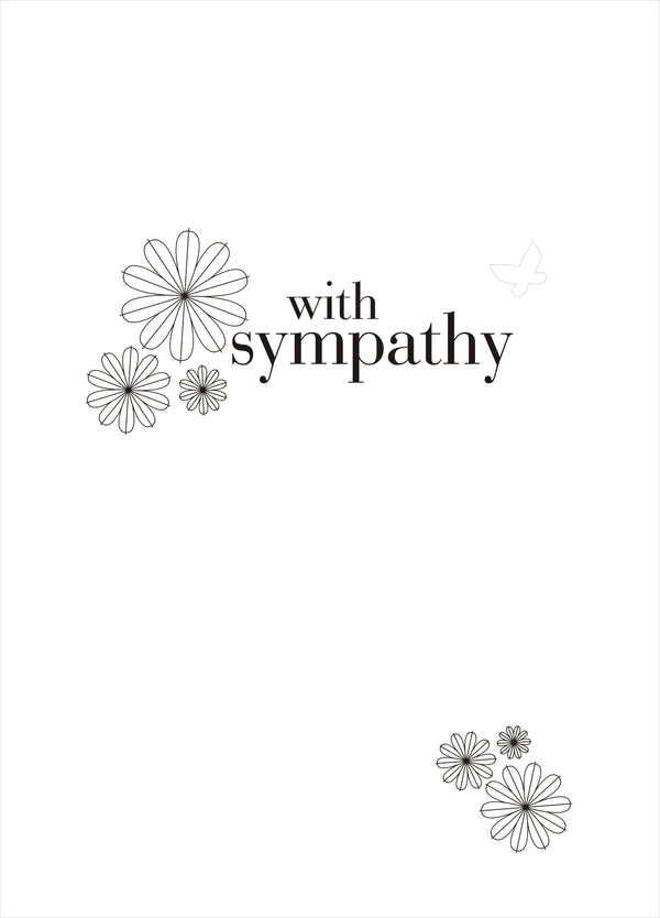 Floral Type With Sympathy Card