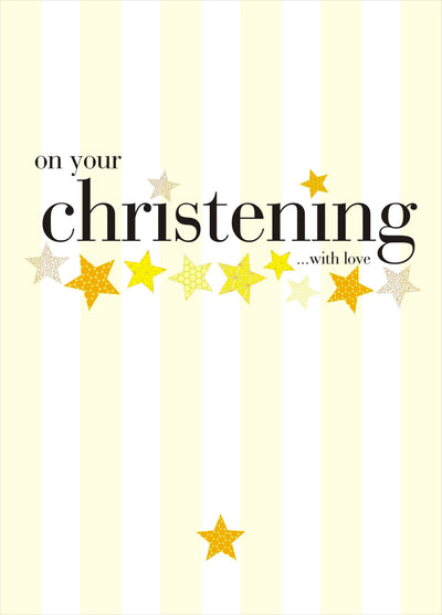 Christening Star Card