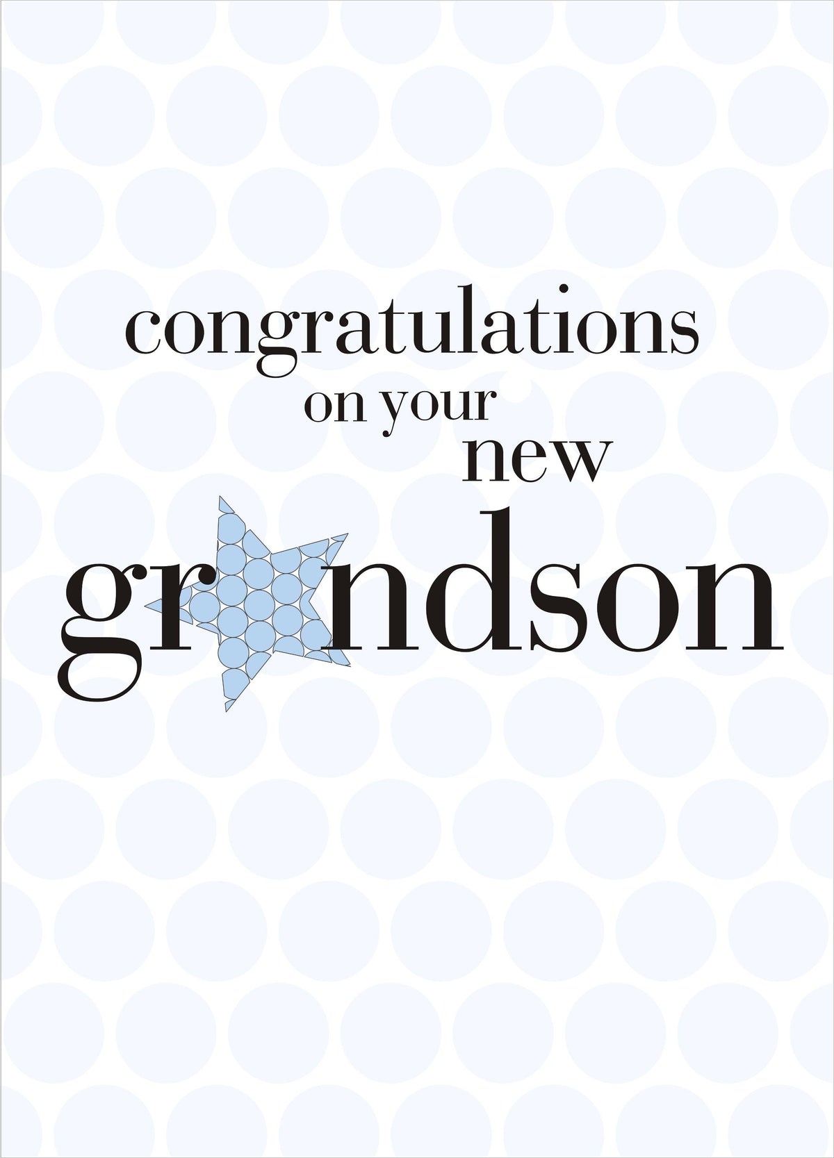 New Grandson Congratulations Card