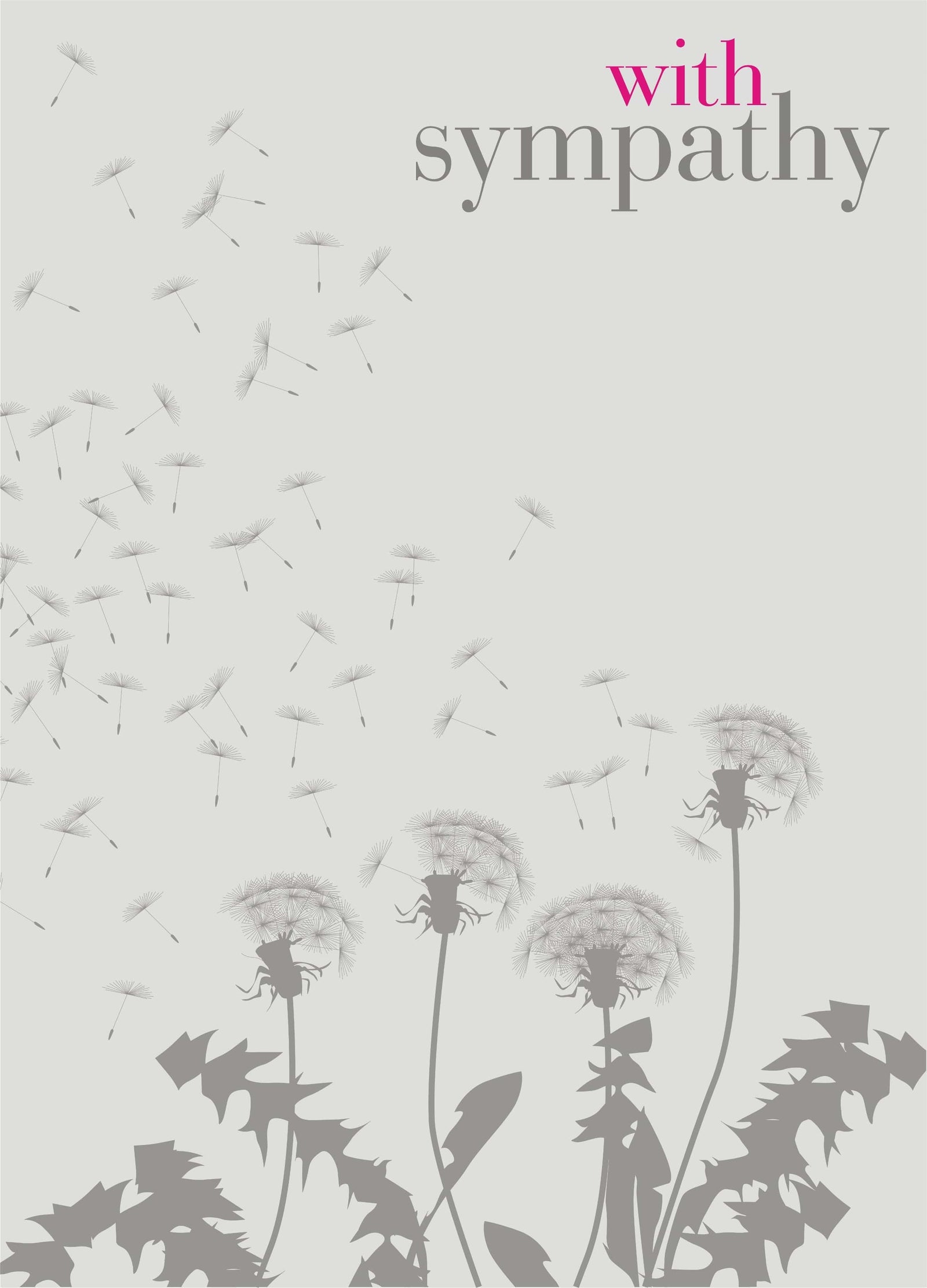 Dandelion Seeds Sympathy Card