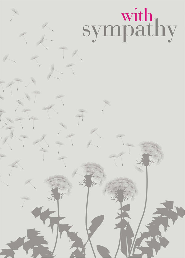 Dandelion Seeds Sympathy Card