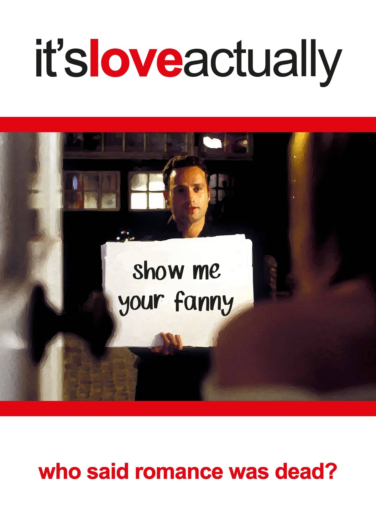 Love Actually Fanny Christmas Card