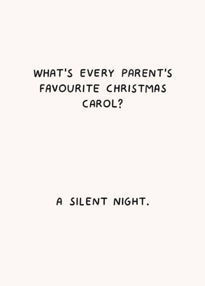 Parents Favourite Carol Card