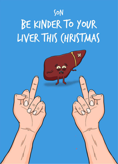 Son Liver Christmas Card