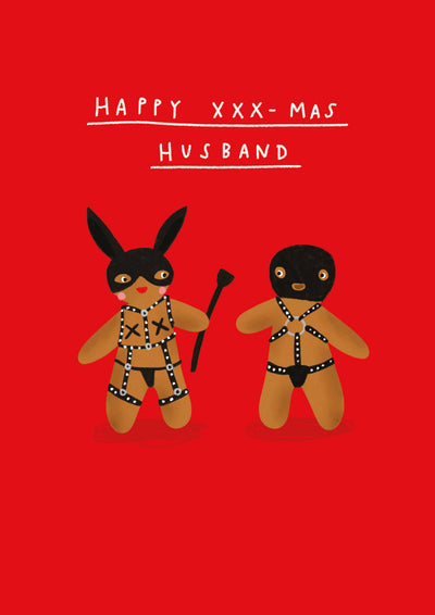 Husband Gingerbread XXX-Mas Card