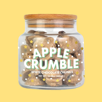 Apple Crumble Clusters Glass Treats Jar