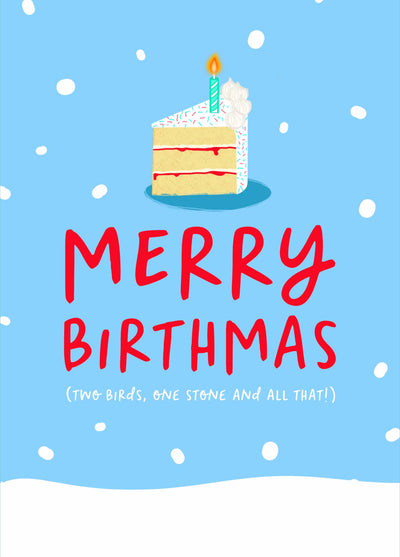 Merry Birthmas Card