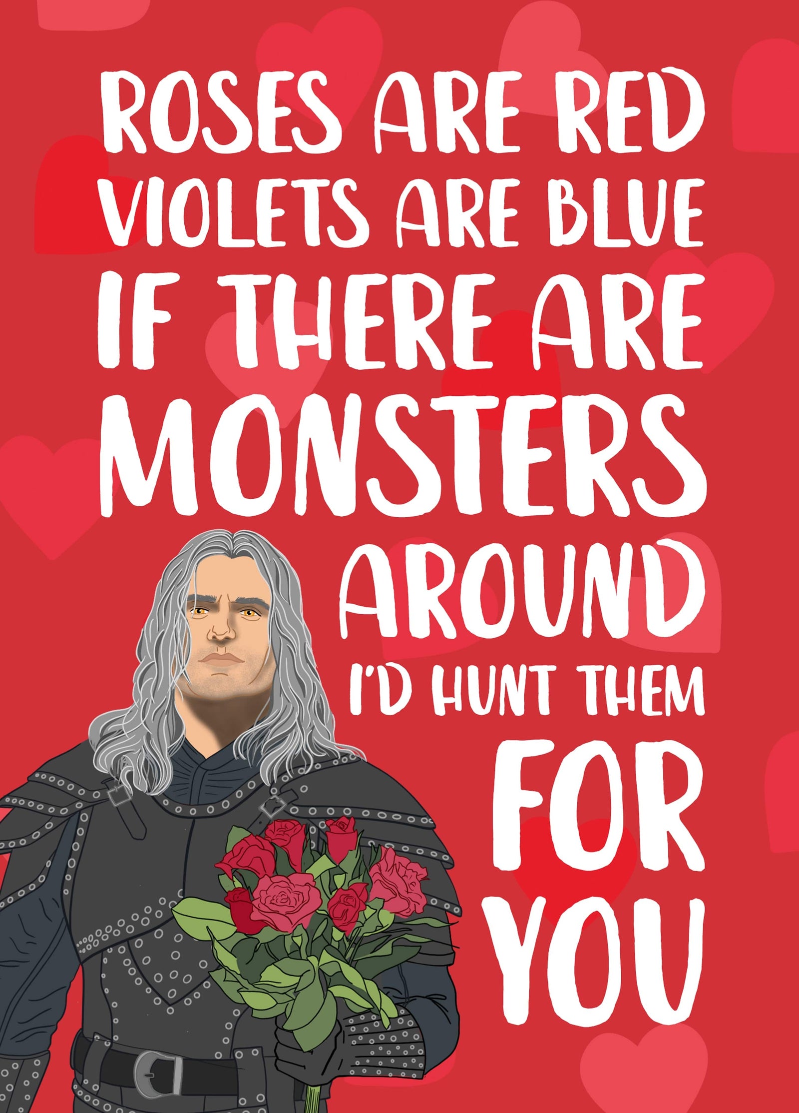 The Witcher Hunt Monsters Valentine's Card