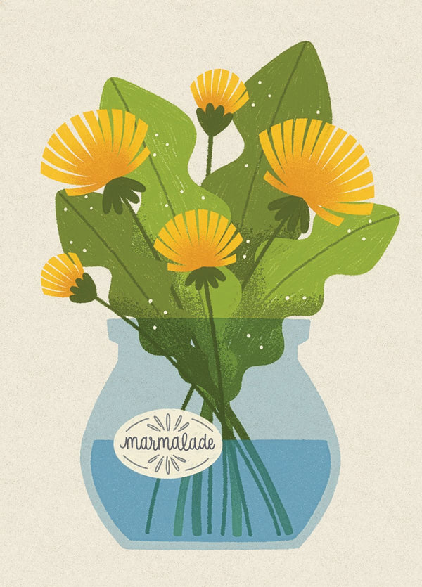 Dandelions In Jar Card