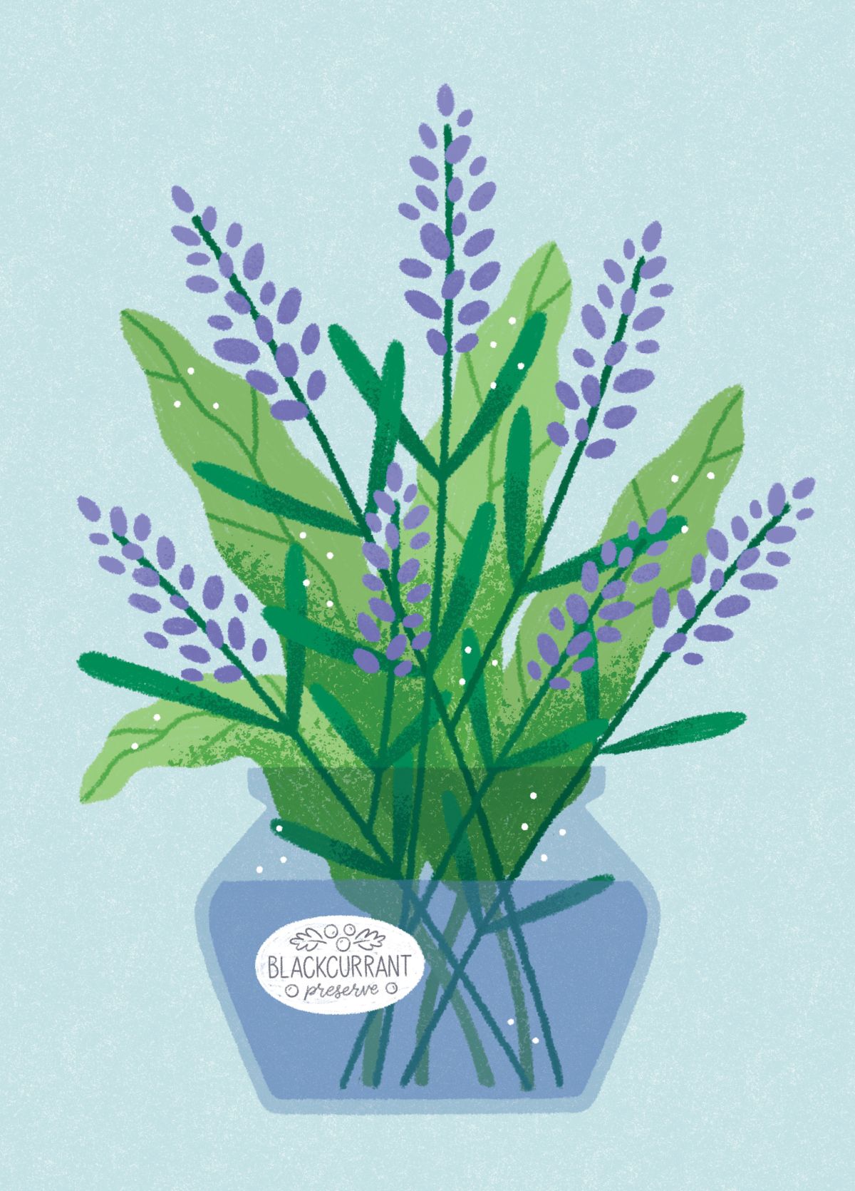Lavender In A Jar Card