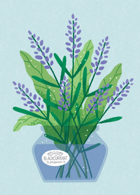 Lavender In A Jar Card