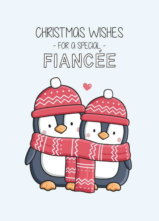 Christmas Wishes For Special Fiancee Card