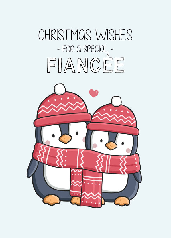 Christmas Wishes For Special Fiancee Card