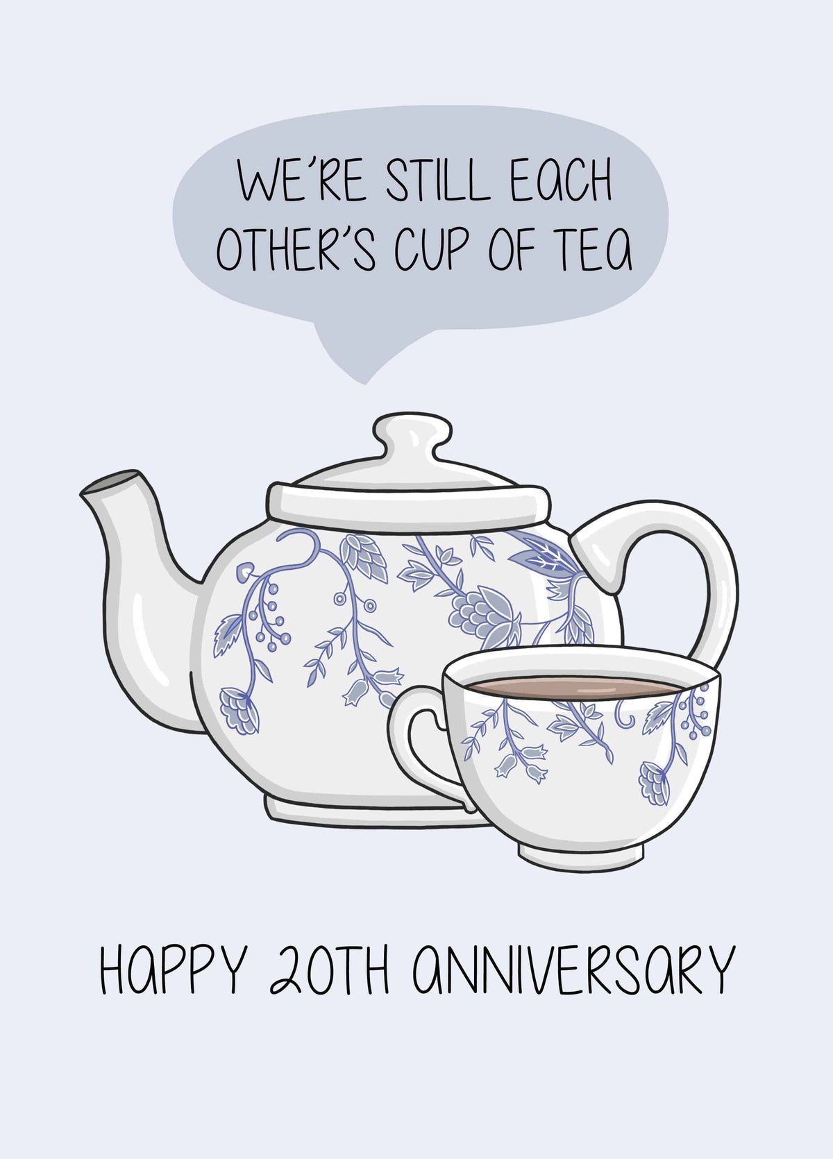 Happy 20th Anniversary Card China Card