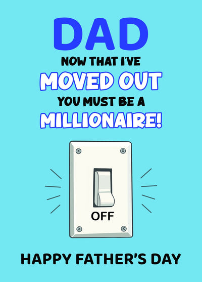 Funny Father’s Day Card – Lights Off Dad Joke