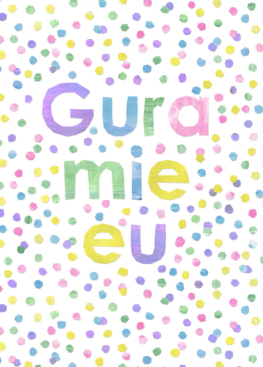 Gura Mie Eu - Confetti Card