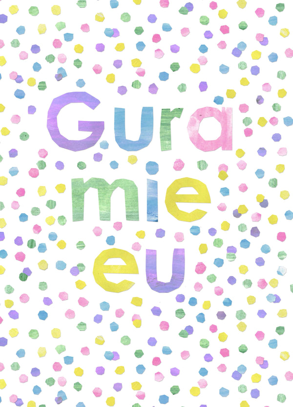 Gura Mie Eu - Confetti Card