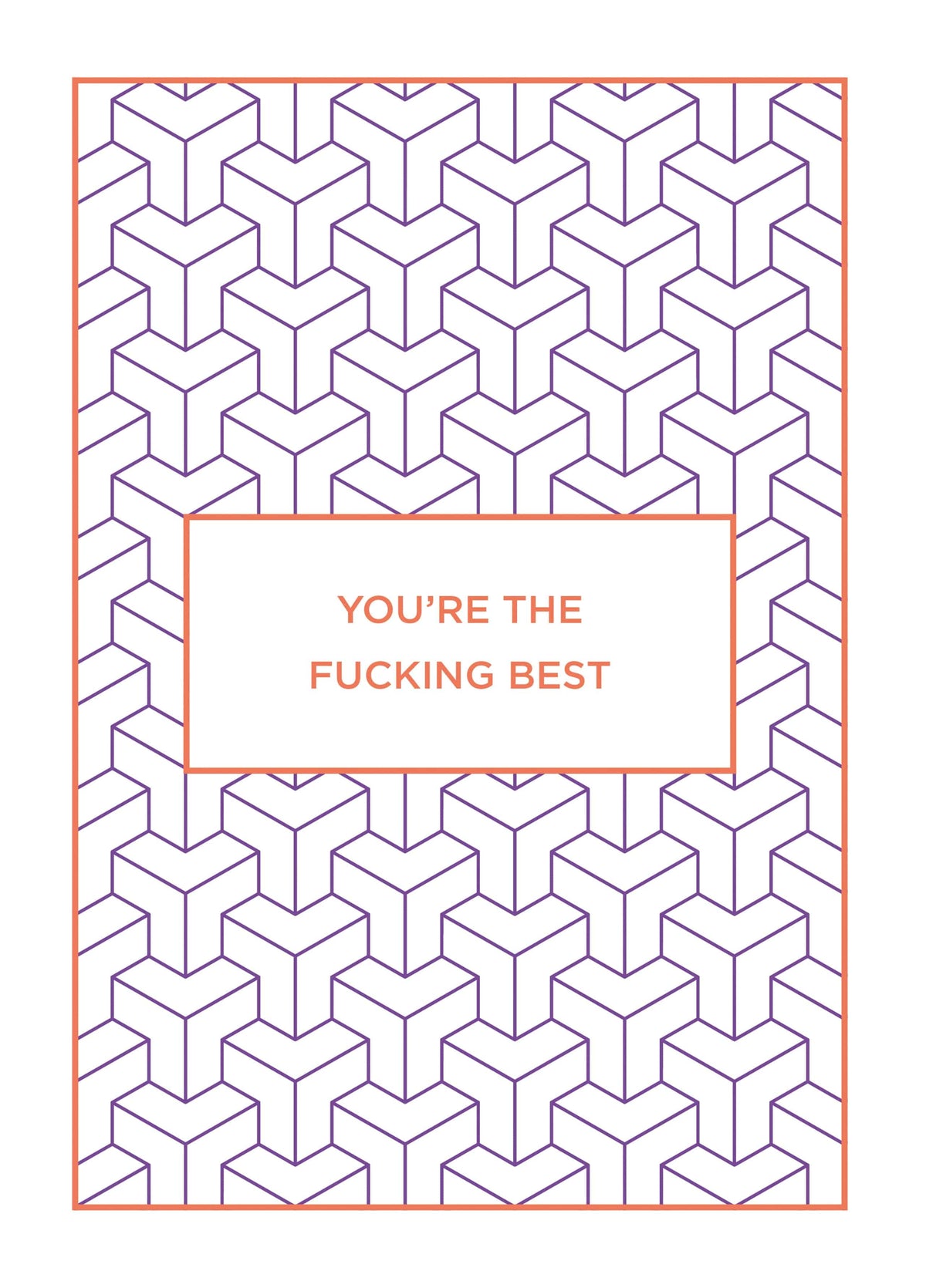 You're The Fucking Best Type Card
