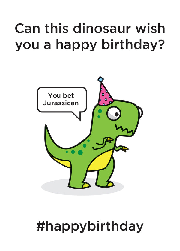 Dino Birthday Card