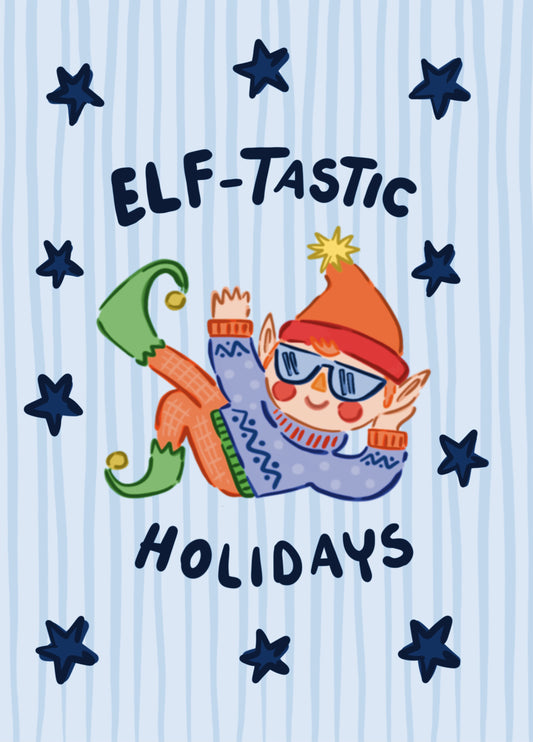 Elf-tastic Holidays Funny Christmas Card