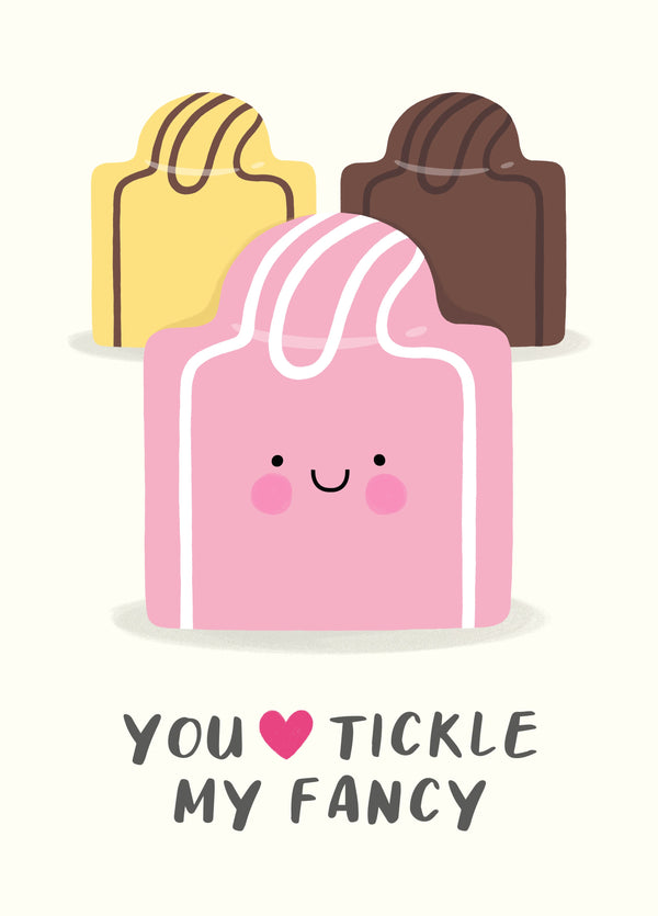 Tickle My French Fancy Valentine's Card