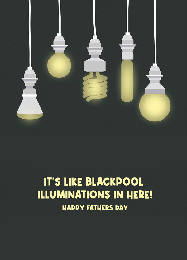 Its Like Blackpool Illuminations In Here Card