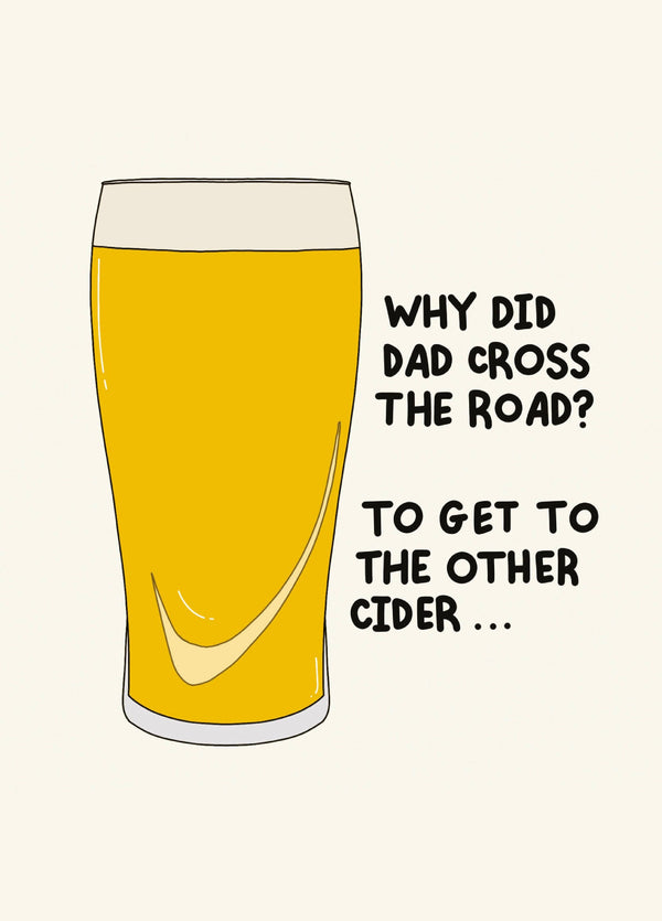 Why Did Dad Cross The Road Card