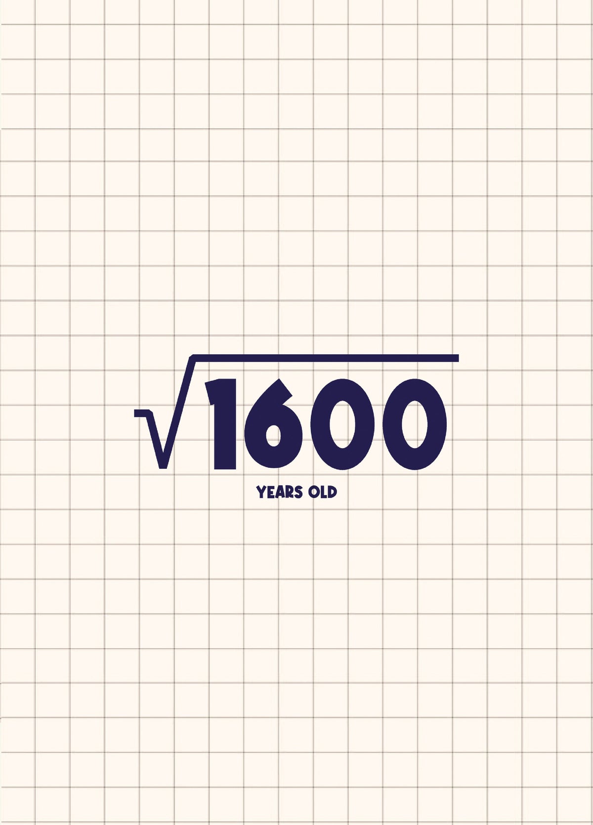 Square Root 40th Birthday Card