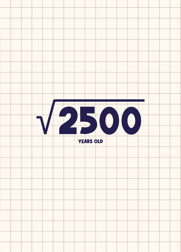 Square Root 50th Birthday Card
